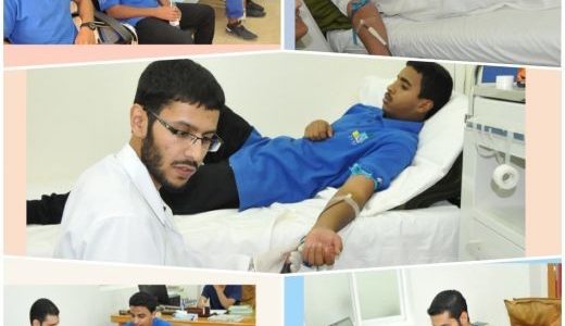 معلمي وطلاب المعهد الصناعي الثانوي بعنيزة يدعمون حملة التبرع بـ35وحدة دم‎