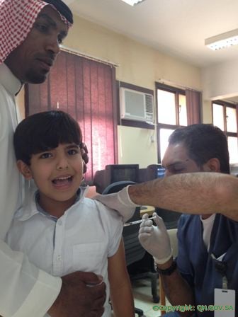 مركز صحي الملك عبدالعزيز بالرس يدشن حملة التطعيم