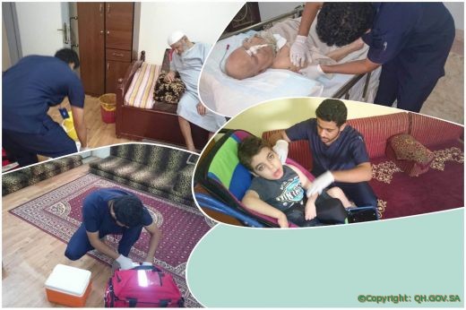 الشوشان : إدارة الطب المنزلي بمستشفى الملك سعود بعنيزة تنهى تطعيم 55 مريض في منازلهم