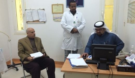 الدكتور الهويري يقوم بزيارة لمركز الرعاية الصحية بعين بن فهيد بالأسياح‎