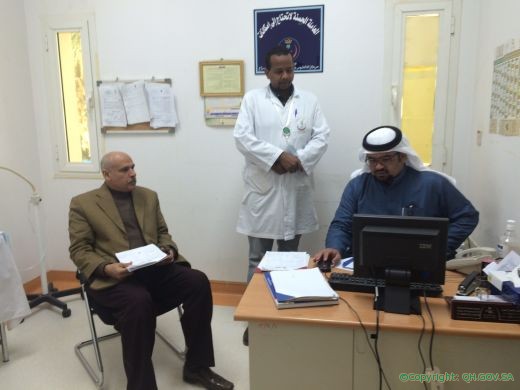 الدكتور الهويري يقوم بزيارة لمركز الرعاية الصحية بعين بن فهيد بالأسياح‎