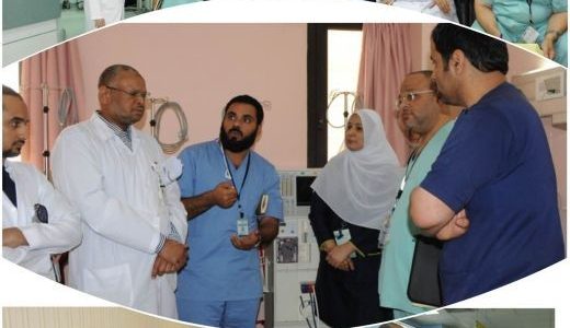 فريق مكافحة عدوى المنشآت الصحية يزور مستشفى الملك سعود