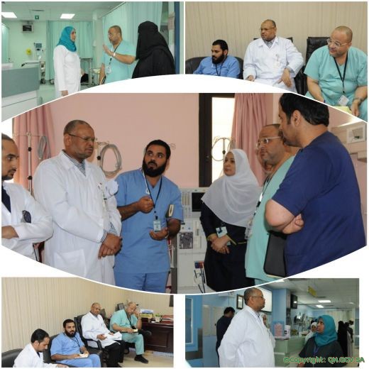 فريق مكافحة عدوى المنشآت الصحية يزور مستشفى الملك سعود