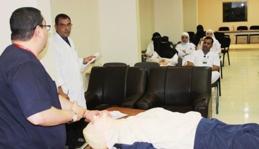 محاضرات تدريبية بمستشفى محافظة رياض الخبراء‎