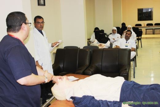 محاضرات تدريبية بمستشفى محافظة رياض الخبراء‎