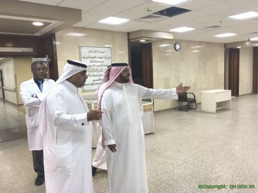 مدير عام الشؤون الصحية  يتفقد مشروع البنية التحتية لمستشفى الملك فهد
