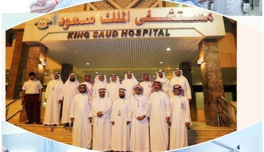 محافظ عنيزة وأصدقاء المرضى عايدوا المنومين بمستشفى الملك سعود