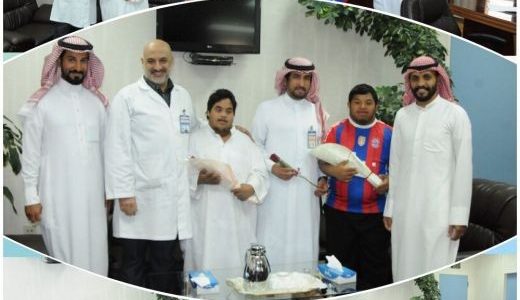 طلاب متوسطة حفص يزورو مستشفى الملك سعود بعنيزة