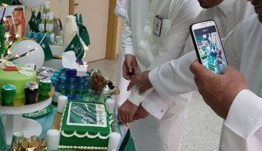 فعل مركز صحي شرق الفايزية  ببريدة احتفالًا  بمناسبة  اليوم الوطني 87