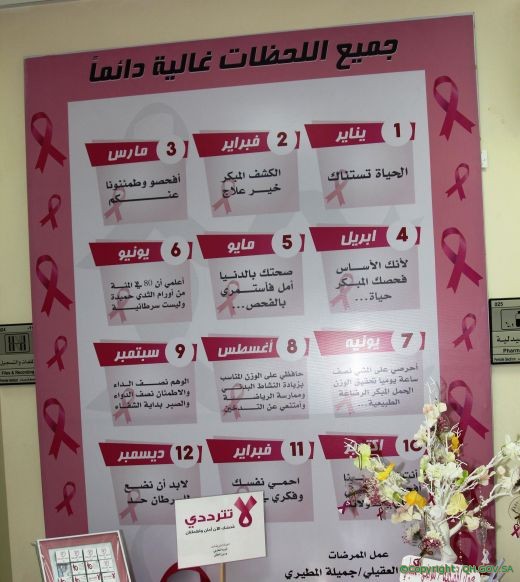 مركز صحي شرق المذنب يفعل حملة للكشف المبكر عن سرطان الثدي