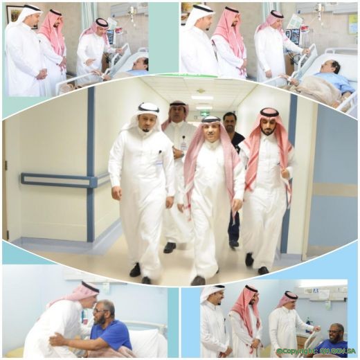 محافظ عنيزة والوكيل اطمأنوا على صحة رئيس النادي العربي والواصل بمستشفى الملك سعود